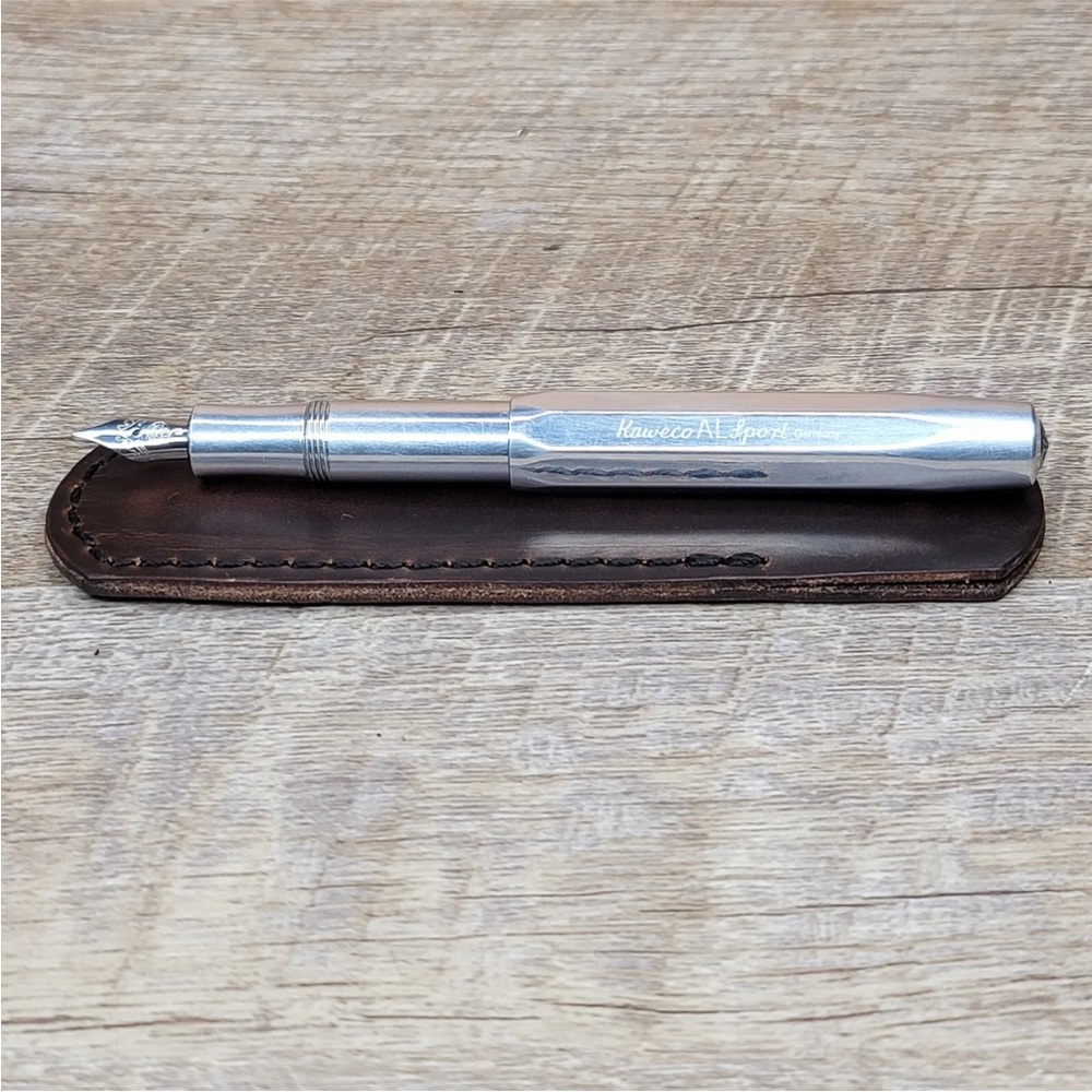 Handcrafted Horween Chromexcel Leather Case for Kaweco SPORT AL Pen *NO PEN - Picture 9 of 12